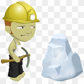 Miner From Glitch Clip Arts - Coal Miner Animated Transparent, HD Png Download - glitch png