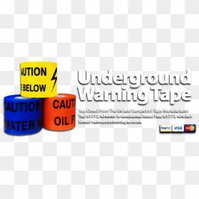 Underground Warning Tape From The Uk"s - Paypal, HD Png Download - caution tape png