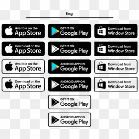 Available On The App Store, HD Png Download - google play logo png