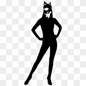 Cat Woman Silhouette Clip Arts - Cat Woman Silhouette, HD Png Download - woman silhouette png
