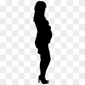 Free Png Pregnant Woman Silhouette Png Images Transparent - Pregnant Woman Silhouette Transparent, Png Download - woman silhouette png