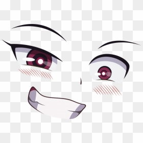 Free Png Download Anime Eyes And Blush Png Images Background - Anime Girl Face Transparent, Png Download - blush png