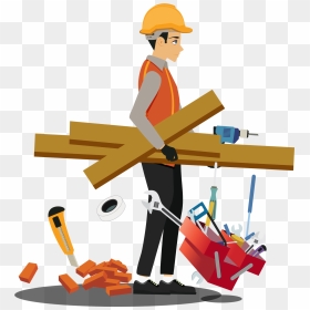 Construction Tools Png Clipart , Png Download - Clip Art Construction Worker, Transparent Png - tools png