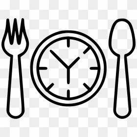 Lunch Time Dinner Time Svg Png Icon Free Download - Lunch Icon Png, Transparent Png - clock icon png