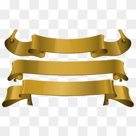 Gold Ribbon Png Download Image - Red Yellow Ribbon Vector, Transparent Png - gold ribbon png