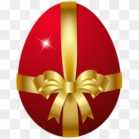 Red Easter Egg Clipart, HD Png Download - happy easter png