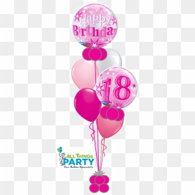 18th Birthday Bubble Bouquet - 18th Birthday Balloons Png, Transparent Png - birthday balloons png