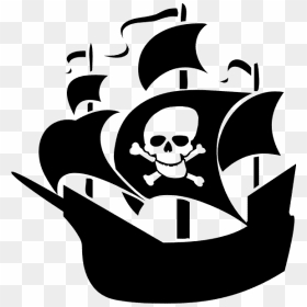 Free Pirate Ship Silhouette , Png Download - Silhouette Pirate Ship Png, Transparent Png - pirate ship png