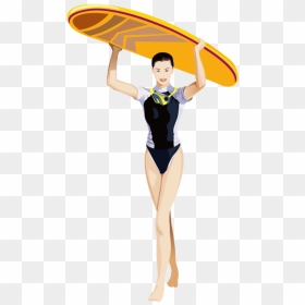 Gymnast, HD Png Download - surfboard png
