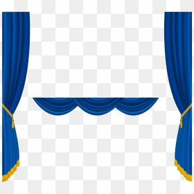 Blue Curtain Vector Png , Png Download - Blue Curtain Png Transparent, Png Download - curtain png