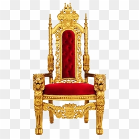 Gold Throne Png Transparent Image - Throne King Chair Png, Png Download - throne png
