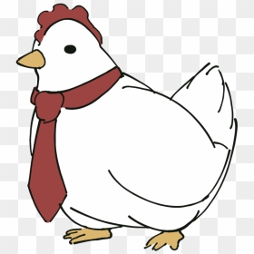 Hen Tie Gif By Jomunnafuda-dbe6oxr - Chicken With A Tie, HD Png Download - tie png