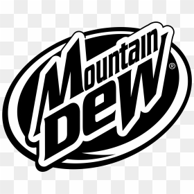 Mountain Dew Logo Png Black, Transparent Png - mountain dew png
