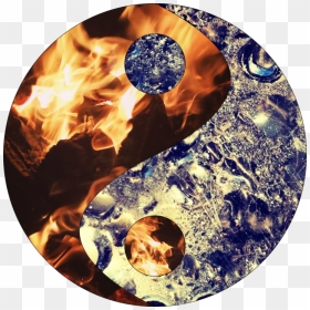Fire And Ice Necklace, HD Png Download - yin yang png