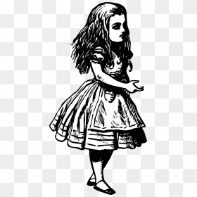 Alice By Kinetoons - Writing A Story Drawing, HD Png Download - alice in wonderland png