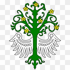 Tree Heraldic No Background, HD Png Download - roots png