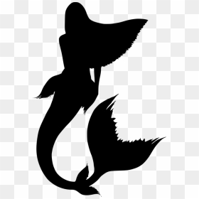 Siren Mermaid Silhouette, HD Png Download - mermaid tail png