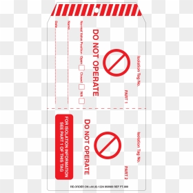 Pt Do No Operate Tag - Carmine, HD Png Download - tag png