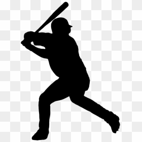 Silhouette Clip Art Baseball Softball Portable Network - Baseball Player Silhouette, HD Png Download - softball png