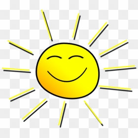 Morning Sun Clipart Banner Library Stock Smiling Sunshine - Sun Smile Clip Art, HD Png Download - sunshine png