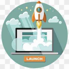 Launching A Website - Free Vector Website Launch, HD Png Download - website png