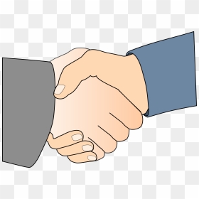 Handshake With Black Outline Clip Arts - People Shaking Hands Clip Art, HD Png Download - handshake png