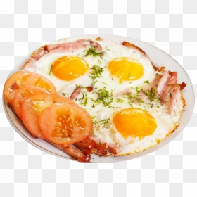Breakfast Png Background - Bacon And Fried Eggs, Transparent Png - breakfast png