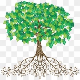 Transparent Tree Of Roots - Tree With Root Clipart Png, Png Download - roots png
