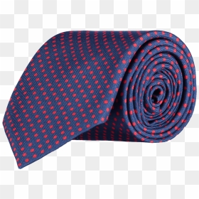 Spotted Silk Tie Blue Red - Paisley, HD Png Download - tie png