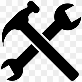Crossed Tools - Hammer And Wrench Crossed, HD Png Download - tools png