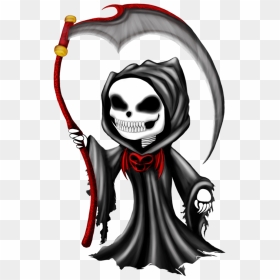 Chibi Grim Reaper By Tarasf-d6bkvkq - Chibi Grim Reaper Png, Transparent Png - grim reaper png