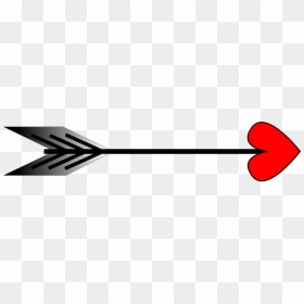 Heart Cupid Arrow Png Transparent Image - Cupid Arrow Clip Art, Png Download - flecha png