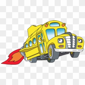 The Magic School Bus Jet Propeller - Magic School Bus Drawing, HD Png Download - school bus png
