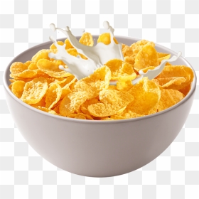 Corn Flakes Breakfast Cereal Frosted Flakes Muesli - Transparent Background Cereal Clipart, HD Png Download - breakfast png