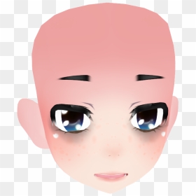 Nose Face Eyebrow Cheek - Tired Mmd Face, HD Png Download - nose png