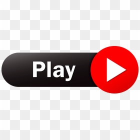 Red Download Button Png, Transparent Png - video play button png