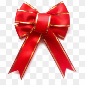 Red Christmas Ribbon Png Transparent Image - Christmas Ribbon Png Transparent, Png Download - tie png