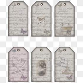 Free Vintage Gift Tags Romantic - Horse, HD Png Download - tag png