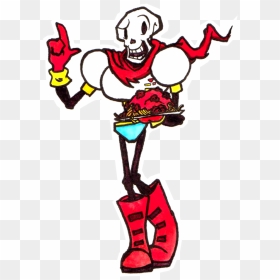 Transparent Papyrus Clipart - Anime Undertale Papyrus Transparent, HD Png Download - undertale png