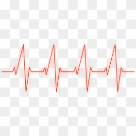 Ftestickers Heartbeat Red Line Picture Black And White - Red Heartbeat Line Png, Transparent Png - red line png