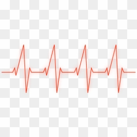 Ftestickers Heartbeat Red Line Picture Black And White - Red Heartbeat Line Png, Transparent Png - red line png