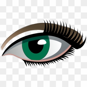 Eyelash Clipart Simple Eye - Vector Eye Cartoon Png, Transparent Png - eyelash png
