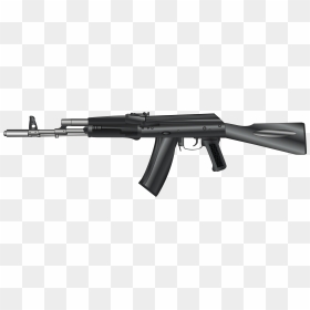 Ak-47 Kalashnikov Rifle Clip Arts - Ak 47 Silhouette, HD Png Download - ak47 png
