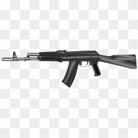 Ak-47 Kalashnikov Rifle Clip Arts - Ak 47 Silhouette, HD Png Download - vhv