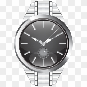 Wrist Watch Png Clip Art - Silver Watch Clipart, Transparent Png - watch png
