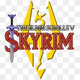 The Elder Scrolls V - Skyrim Logo Zelda, HD Png Download - skyrim png