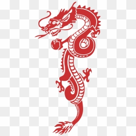 Red Chinese Dragon Png, Transparent Png - red line png