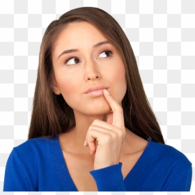 Thinking Woman Png Picture - Thinking Png, Transparent Png - nose png
