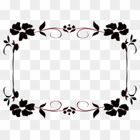 White Floral Border Png Transparent Image, Png Download - white border png
