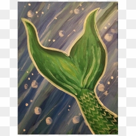 “mermaid’s Tail” - Acrylic Mermaid Tail Painting, HD Png Download - mermaid tail png